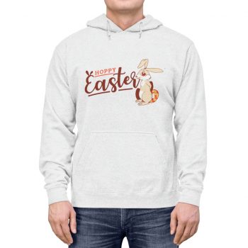 Adult Unisex Hoodie - Hoppy Easter - Happy Easter Bunny Eggs