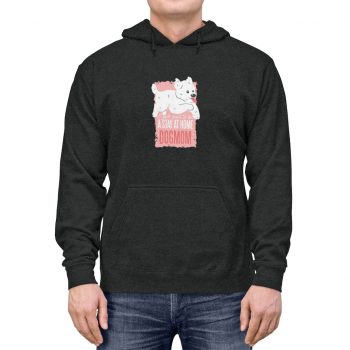 Adult Unisex Hoodie - I Just Want to be a Stay at Home Dog Mom Morkie