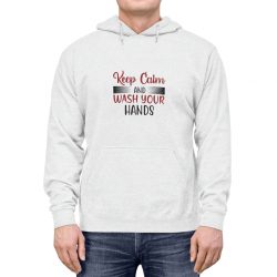 Adult Unisex Hoodie - Keep Calm and Wash Your Hands Covid 19 Coronavirus