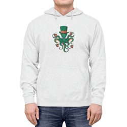 Adult Unisex Hoodie - Leprechaun Octopus St Patricks Beer Stein