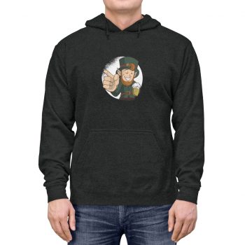 Adult Unisex Hoodie - Leprechaun Wink Winking Beer St Patricks