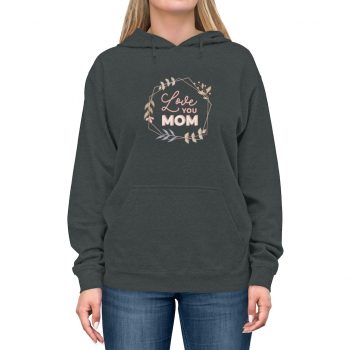 Adult Unisex Hoodie - Love You Mom Leaves