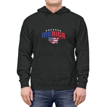 Adult Unisex Hoodie - Merica USA American Flag