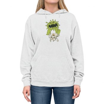 Adult Unisex Hoodie - Monster Coronavirus Toilet Paper