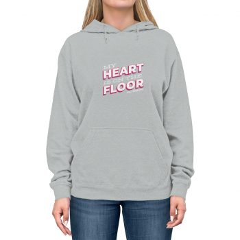 Adult Unisex Hoodie - My Heart is on the Floor Gym Mom