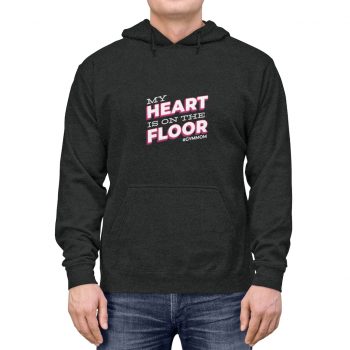 Adult Unisex Hoodie - My Heart is on the Floor Gym Mom