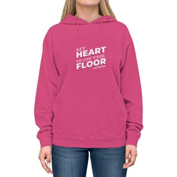 Adult Unisex Hoodie - My Heart is on the Floor Gym Mom