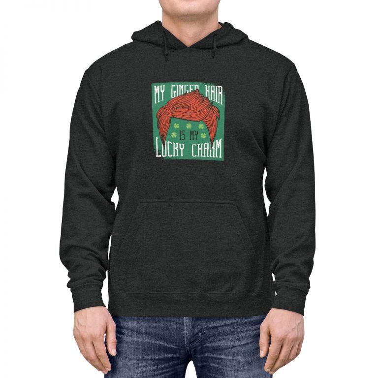 Adult Unisex Hoodie - My Red Hair Ginger is my Lucky Charm