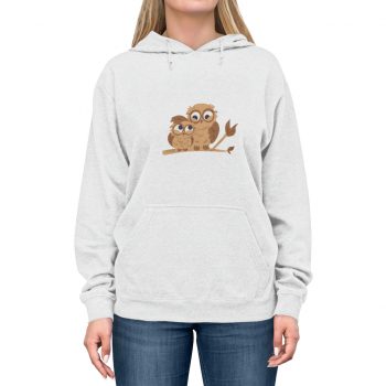 Adult Unisex Hoodie - Owl Mom and Baby