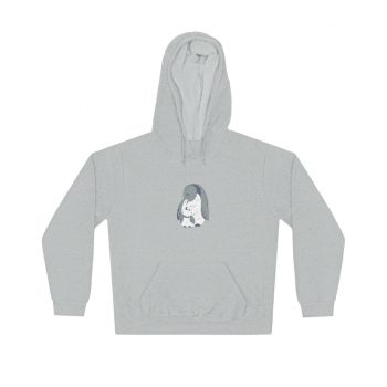 Adult Unisex Hoodie - Penguin Mom and Baby