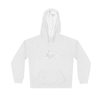 Adult Unisex Hoodie - Polar Bear Mom and Baby