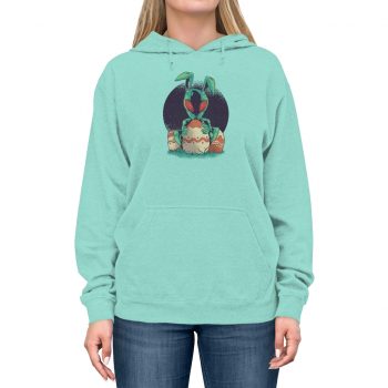 Adult Unisex Hoodie Several Colors - Alien Easter Bunny