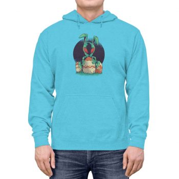 Adult Unisex Hoodie Several Colors - Alien Easter Bunny