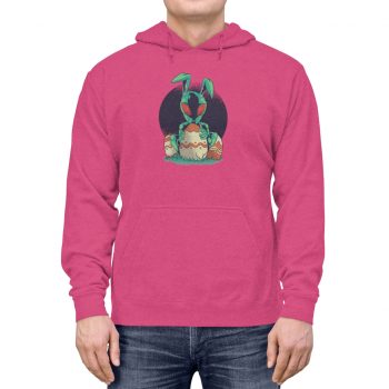 Adult Unisex Hoodie Several Colors - Alien Easter Bunny