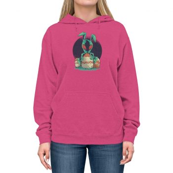 Adult Unisex Hoodie Several Colors - Alien Easter Bunny