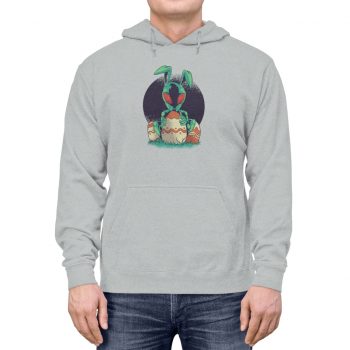 Adult Unisex Hoodie Several Colors - Alien Easter Bunny