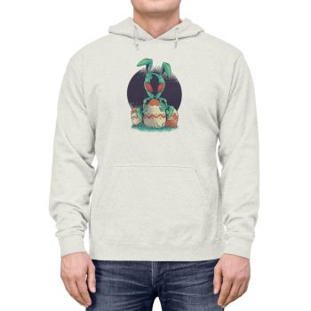 Adult Unisex Hoodie Several Colors - Alien Easter Bunny