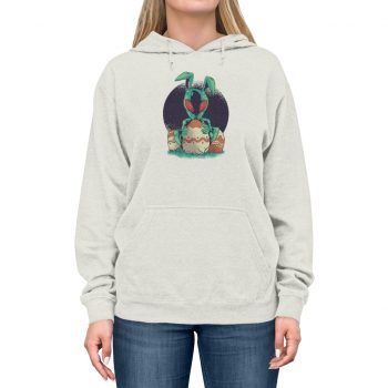 Adult Unisex Hoodie Several Colors - Alien Easter Bunny