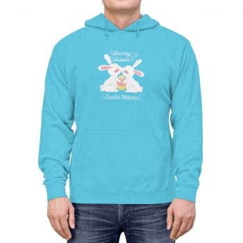 Adult Unisex Hoodie Several Colors - Bunny Kisses Easter Wishes