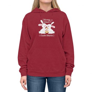 Adult Unisex Hoodie Several Colors - Bunny Kisses Easter Wishes