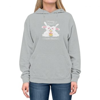 Adult Unisex Hoodie Several Colors - Bunny Kisses Easter Wishes