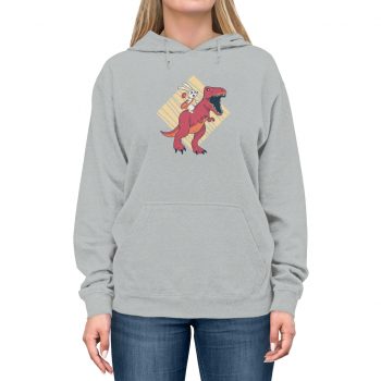 Adult Unisex Hoodie Several Colors - Easter Bunny Dinosaur T Rex Tyrannosaurus