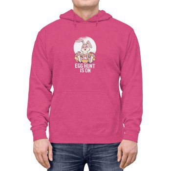 Adult Unisex Hoodie Several Colors - Easter Egg Hunt is On  - Bunny Eggs