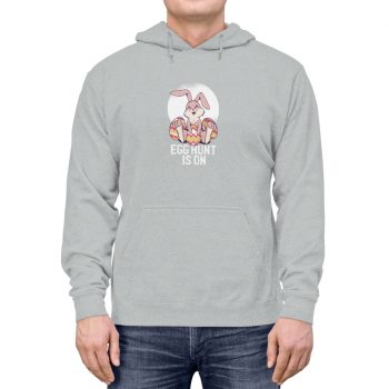 Adult Unisex Hoodie Several Colors - Easter Egg Hunt is On  - Bunny Eggs