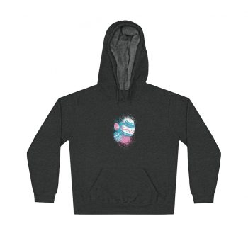 Adult Unisex Hoodie Several Colors - Easter Eggs Spray Painted Blue Pink White