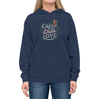 Adult Unisex Hoodie Several Colors - Green Drunk Love St Patrick's Day Leprechaun Beer