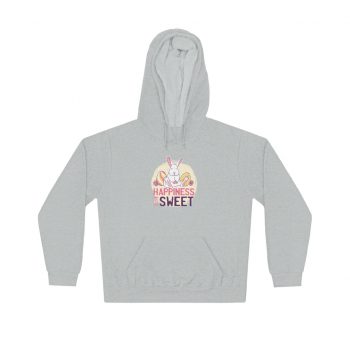 Adult Unisex Hoodie Several Colors - Happiness Is Sweet Easter Bunny