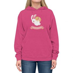 Adult Unisex Hoodie Several Colors - Hoppy Easter Bunny Egg