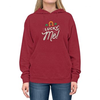 Adult Unisex Hoodie Several Colors - Lucky Me Clover Shamrock Horseshoe St Patricks Day