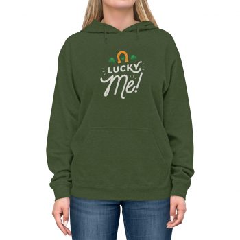 Adult Unisex Hoodie Several Colors - Lucky Me Clover Shamrock Horseshoe St Patricks Day