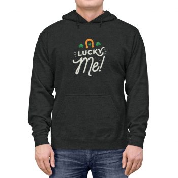 Adult Unisex Hoodie Several Colors - Lucky Me Clover Shamrock Horseshoe St Patricks Day