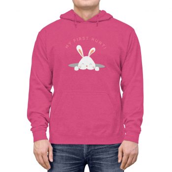 Adult Unisex Hoodie Several Colors - My First Easter Egg Hunt Easter Bunny