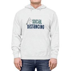 Adult Unisex Hoodie - Social Distancing Gone Fishing