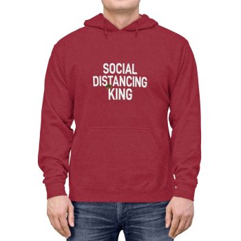 Adult Unisex Hoodie - Social Distancing King