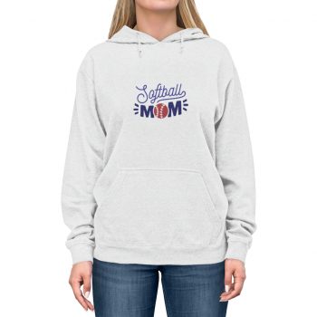 Adult Unisex Hoodie - Softball Mom Baseball