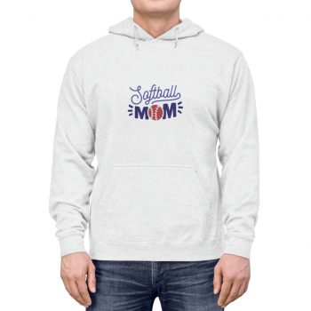 Adult Unisex Hoodie - Softball Mom Baseball