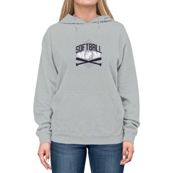 Adult Unisex Hoodie - Softball Mom Baseball Bat