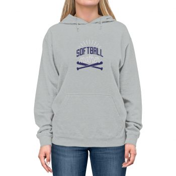 Adult Unisex Hoodie - Softball Mother Baseball Bat