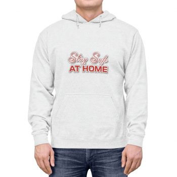 Adult Unisex Hoodie - Stay Safe at Home Red