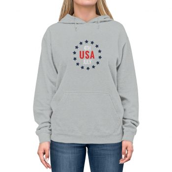 Adult Unisex Hoodie - USA 4th of July Circle of Stars