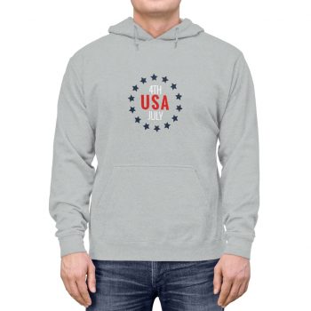 Adult Unisex Hoodie - USA 4th of July Circle of Stars