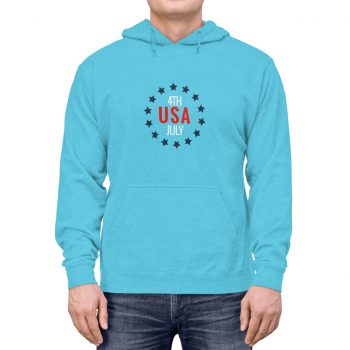 Adult Unisex Hoodie - USA 4th of July Circle of Stars