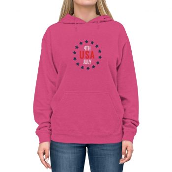 Adult Unisex Hoodie - USA 4th of July Circle of Stars