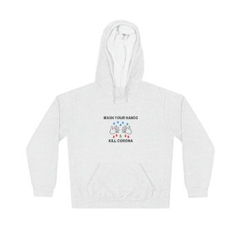 Adult Unisex Hoodie - Wash Your Hands Kill Coronavirus