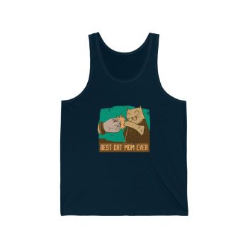 Adult Unisex Jersey Tank Shirt Top - Best Cat Mom Ever