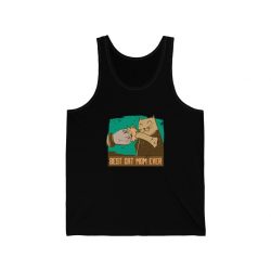 Adult Unisex Jersey Tank Shirt Top - Best Cat Mom Ever